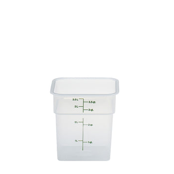 (6 szt.) CAMBRO | Pojemnik CAMSQUARES® – polipropylen – 3,8 L – przezroczysty