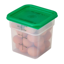 (6 sztuk) CAMBRO | CAMSQUARES® – pojemniki – 3,8 litra – przezroczyste