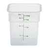 (6 szt.) CAMBRO | Pojemnik CAMSQUARES® – polipropylen – 3,8 L – przezroczysty