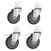 Caster Set for ERP Series Stainless Steel Shelving