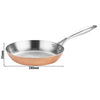 Patelnia - miedź trójwarstwowa (miedź–aluminium–stal nierdzewna) - Ø 280mm - wysokość: 55mm