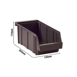 (12 sztuk) CAMBRO | Versa Organizer – pojemnik – 130 x 305 x 110 mm – brązowy