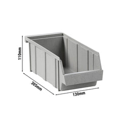 (12 sztuk) CAMBRO | Versa Organizer – pojemnik – 130 x 305 x 110 mm – szary w cętki