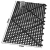 (3 szt.) FUCHS | Mata ociekowa DELFIN® – łączona – guma – 315 x 315 mm – zestaw 2 szt. – czarna