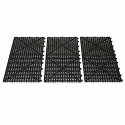 (3 sztuki) FUCHS | DELFIN® Gumowa mata ociekowa – zestaw 2 sztuk – 315 x 315 mm – łączona – czarna