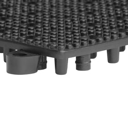 (3 sztuki) FUCHS | DELFIN® Gumowa mata ociekowa – zestaw 2 sztuk – 315 x 315 mm – łączona – czarna