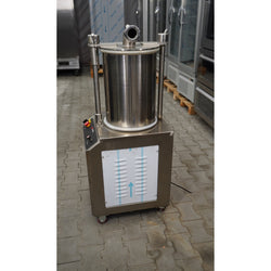 Nadziewarka do kiełbas – hydrauliczna – stal nierdzewna – 35 L – 1,5 kW – z 3 lejkami