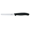 VICTORINOX | Tomato table knife SWISS CLASSIC – blade: 110 mm – set of 6 pcs – with serrated edge, image 1 of 2