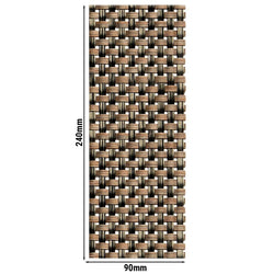 (6 sztuk) Serwetki i etui na sztućce – zestaw 6 sztuk – PVC – 240 x 90 mm – beżowe