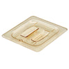 (6 szt.) CAMBRO | Pokrywa GN 1/6 H-PAN™ – płaska – odporna na wysoką temperaturę – z uchwytem – bursztynowa, zdjęcie 1 z 4