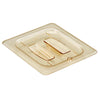 (6 szt.) CAMBRO | Pokrywa GN 1/6 H-PAN™ – płaska – odporna na wysoką temperaturę – z uchwytem – bursztynowa, zdjęcie 2 z 4