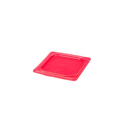 (6 sztuk) CAMBRO | SafeTrak – pokrywki z polipropylenu GN 1/6 – czerwone