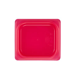 (6 sztuk) CAMBRO | SafeTrak – pokrywki z polipropylenu GN 1/6 – czerwone