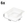 (6 sztuk) CAMBRO | Pojemniki z polipropylenu GN 1/6 – kolor mleczny – wysokość: 65 mm