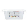 (6 sztuk) CAMBRO | SafeTrak – pojemniki z polipropylenu GN 1/6 – kolor mleczny – wysokość: 65 mm