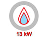 Kuchenka z płytą grzewczą – gazowa – 13 kW – seria LORENZO
