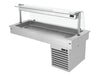 Wanna chłodnicza do zabudowy – 1500 mm – od +2 do +8 °C – 4x GN 1/1 – 390 W – z szybą przeciwkaszlową