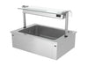 Integrated Drop-in Ice Well - 1000mm - 3x GN 1/1 - 130L - with Glass Sneeze Guard