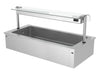 Wanna na lód do zabudowy – 1800 mm – 200 L – 5x GN 1/1 – z jednostronną szklaną osłoną przeciwkaszlową