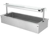 Wanna na lód do zabudowy – 2100 mm – 250 L – 6x GN 1/1 – z jednostronną szklaną osłoną przeciwkaszlową