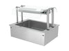 Drop-In Ice Well - 1000mm - 3x GN 1/1 - 130L - with Glass Sneeze Guard