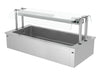 Wanna na lód do zabudowy – 1800 mm – 200 L – 5x GN 1/1 – z dwustronną szklaną osłoną przeciwkaszlową