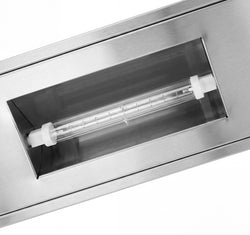 Oświetlenie halogenowe do osłony szklanej - zestaw - GN 1/1 - 810x100mm - Wysokość: 50mm - kompatybilny z BA86, WA86