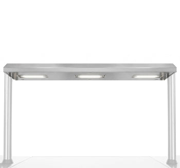 Oświetlenie halogenowe do osłony szklanej - zestaw - GN 1/1 - 810x100mm - Wysokość: 50mm - kompatybilny z BA86, WA86