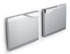 2x Stainless Steel Hinged Door for Base Cabinet - 600mm