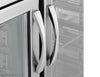 Stół chłodniczy piekarniczy Premium PLUS – przelotowy – 1618 x 800 mm – z 4 drzwiami szklanymi – z blatem granitowym