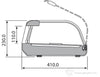 Nadstawka chłodnicza do na dodatki PREMIUM PLUS - 1620x410mm - 6x GN 1/3 - z szybą giętą