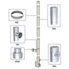 Smooth stainless steel tube - Length: 500 mm - Ø 450 mm