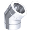 Elbow - 45° Fixed - in Stainless Steel - Ø 400 mm