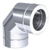 Elbow - 90° Fixed - in Stainless Steel - Ø 450 mm