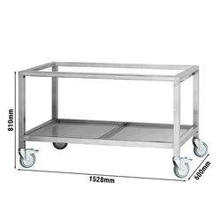 Otwarta podstawa do grillowania jagnięciny i prosiąt ssących - 1528x600x810 mm