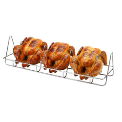Kosz do pieczenia kurczaków ze stali nierdzewnej - 600x10x10mm - 1.05kg - kompatybilny z EM420