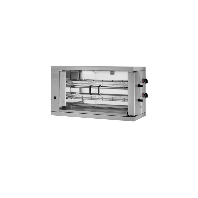 Grill gazowy do kurczaka ECO - 11kW - z 2 szpikulcami na 12 kurczaków