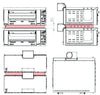Piec do pizzy – gazowy – 6+6x 34 cm – manualny – z ramą pośrednią – wersja głęboka