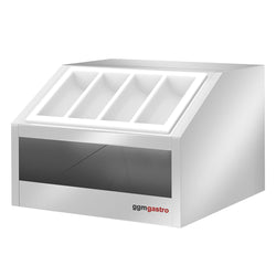 Stojak na sztućce KOPENHAGEN - Wysokość:450mm - Stal nierdzewna - model nablatowy