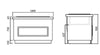 Cold buffet counter PRAGA – 1400 mm – with refrigerated well for 3x GN 1/1