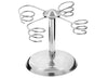 Stojak na rożki do lodów – spiralny – stal nierdzewna – 175 x 175 x 130 mm