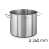 Tall pot – stainless steel – Ø 360 mm – height: 290 mm – 29 L – suitable for induction