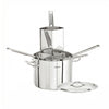 Garnek do makaronu – stal nierdzewna – Ø 360 mm – 22,4 L – z 4 sitami – nadaje się do indukcji