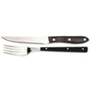 (12 pcs) 12-Piece Steak Knife & Fork Set - Stainless steel - 120mm - Mirror