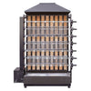 Chicken rotisserie – charcoal – for max. 42 chickens – with 7 spits