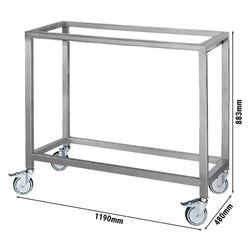 Otwarta rama podstawy do rożna do kurczaka - 1190 x 450 x 883 mm