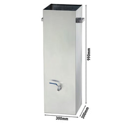 Zbiornik do czyszczenia szpikulców do kurczaka - 580 x 300 x 990 mm