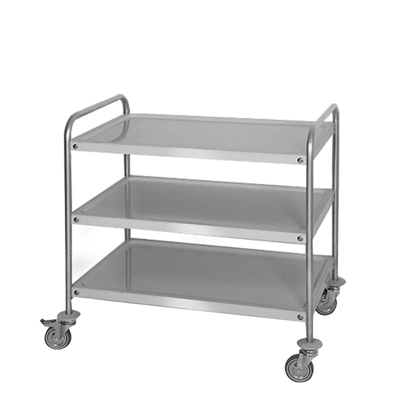Wózek do serwowania - 800x500mm - z 3 półkami do przechowywania