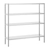 Stainless Steel Shelving Unit PREMIUM - 1800x500mm - with 4 shelves (ADJUSTABLE)