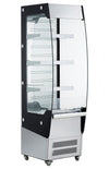 Regał chłodniczy przyścienny – 464 mm – 220 L – z 3 półkami